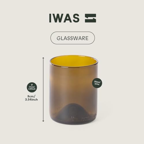 Olive (Set of 6) Drinking Glasses | 250 ML | 8.45 OZ