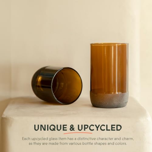 Tall Auburn (Set of 6) Drinking Glasses | 350 ML | 12 OZ