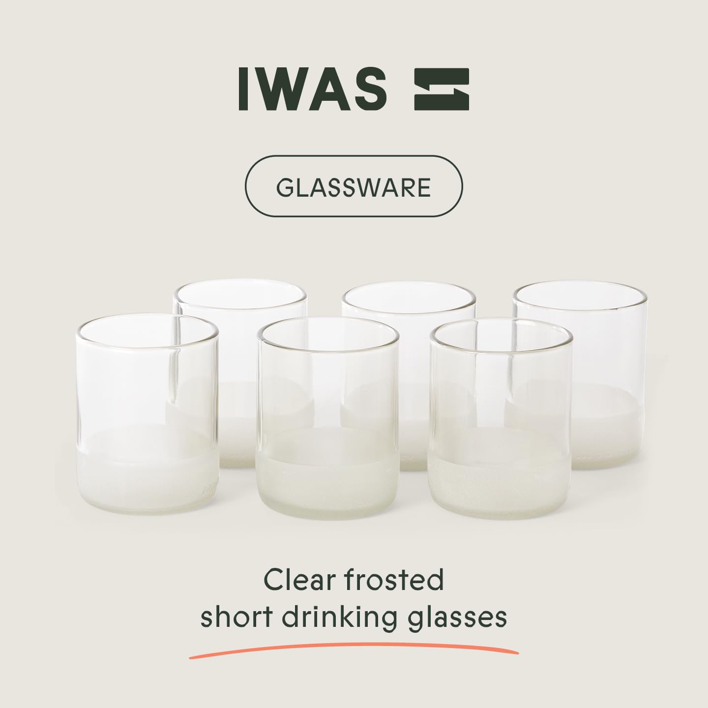 Clear (Set of 6) Drinking Glasses | 250 ML | 8.45 OZ
