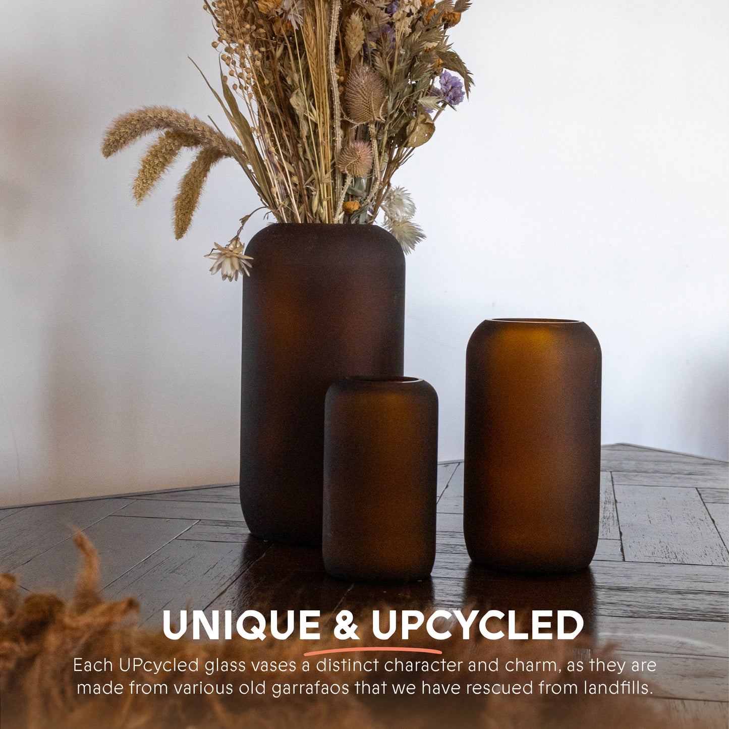 Vase UPcycled Bloom Frosted « Large » - Décoration intérieure durable