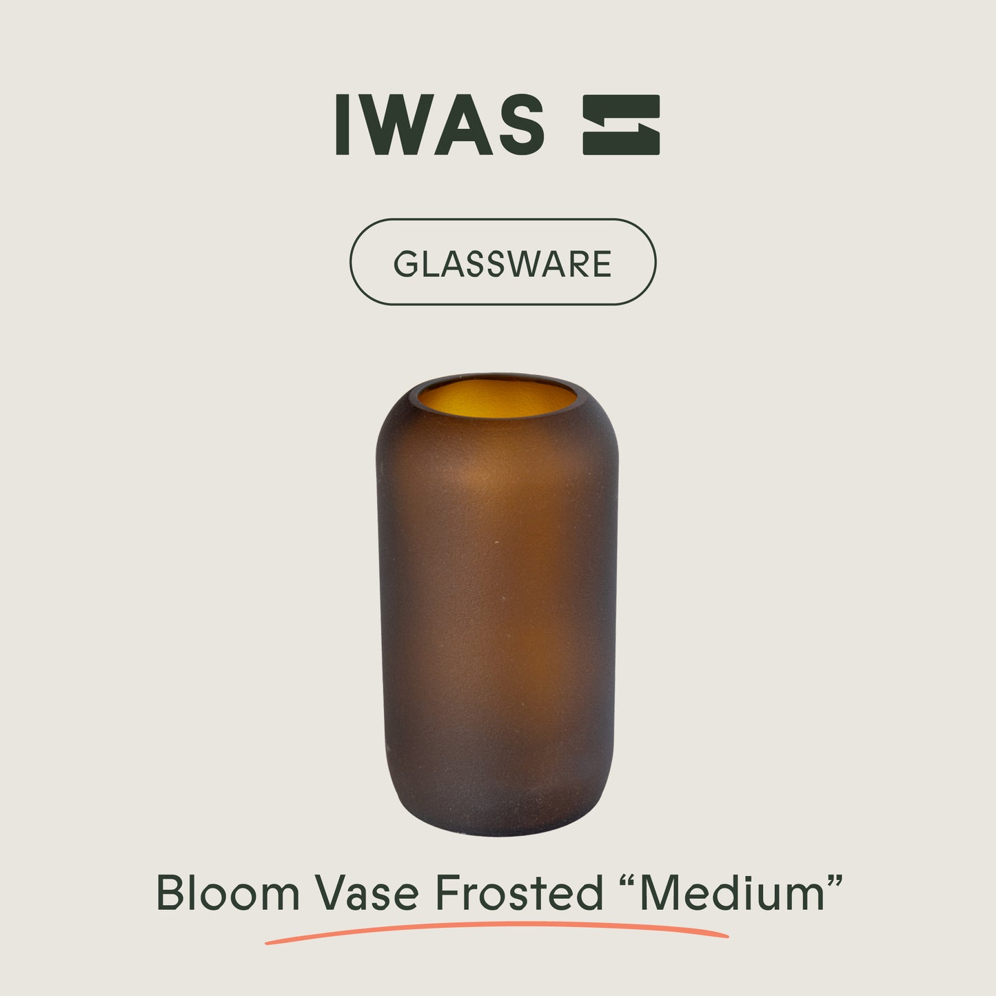 UPcycled Vaas Bloom Frosted "Medium" - Duurzame woondecoratie