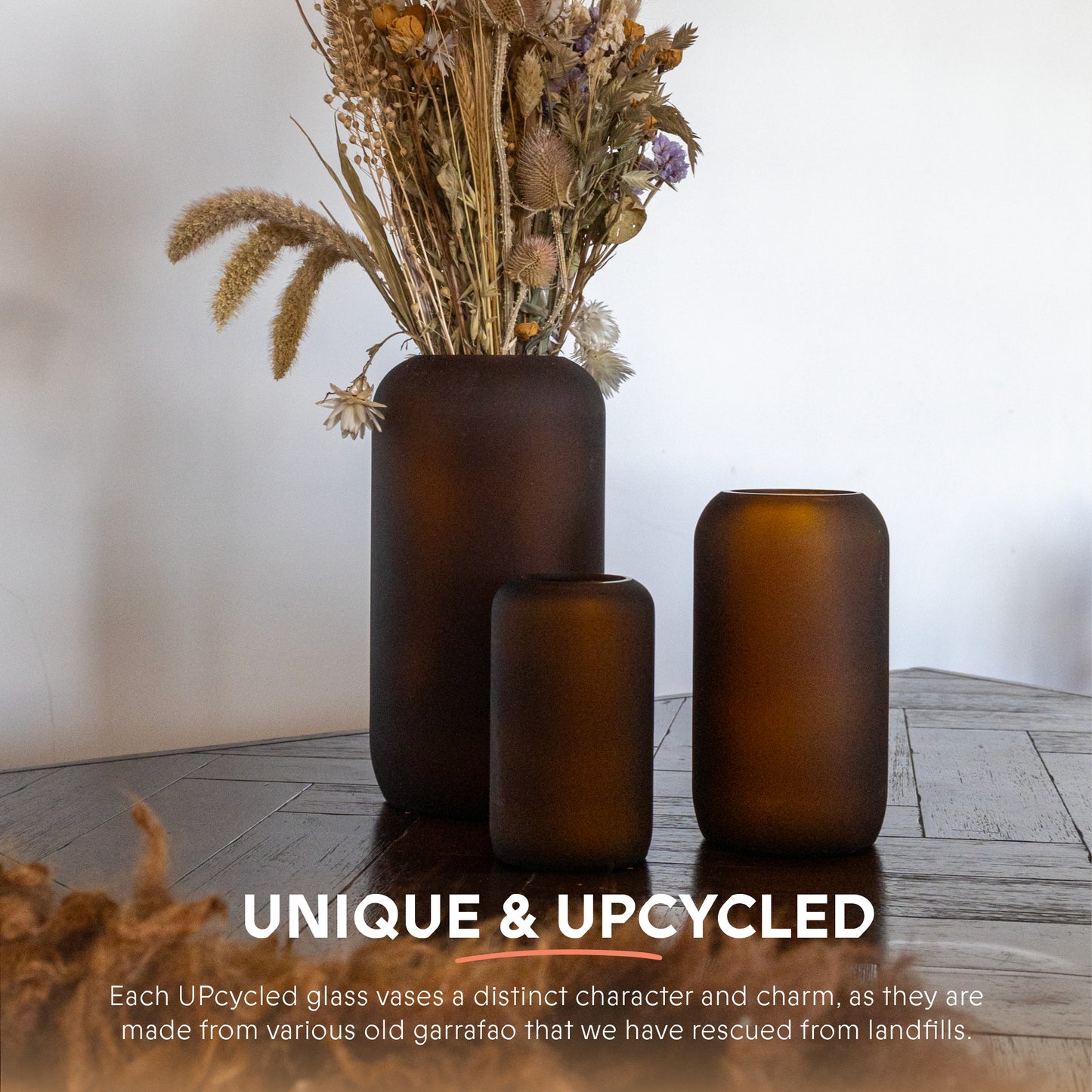 UPcycled Vaas Bloom Frosted "Small" - Duurzame woondecoratie