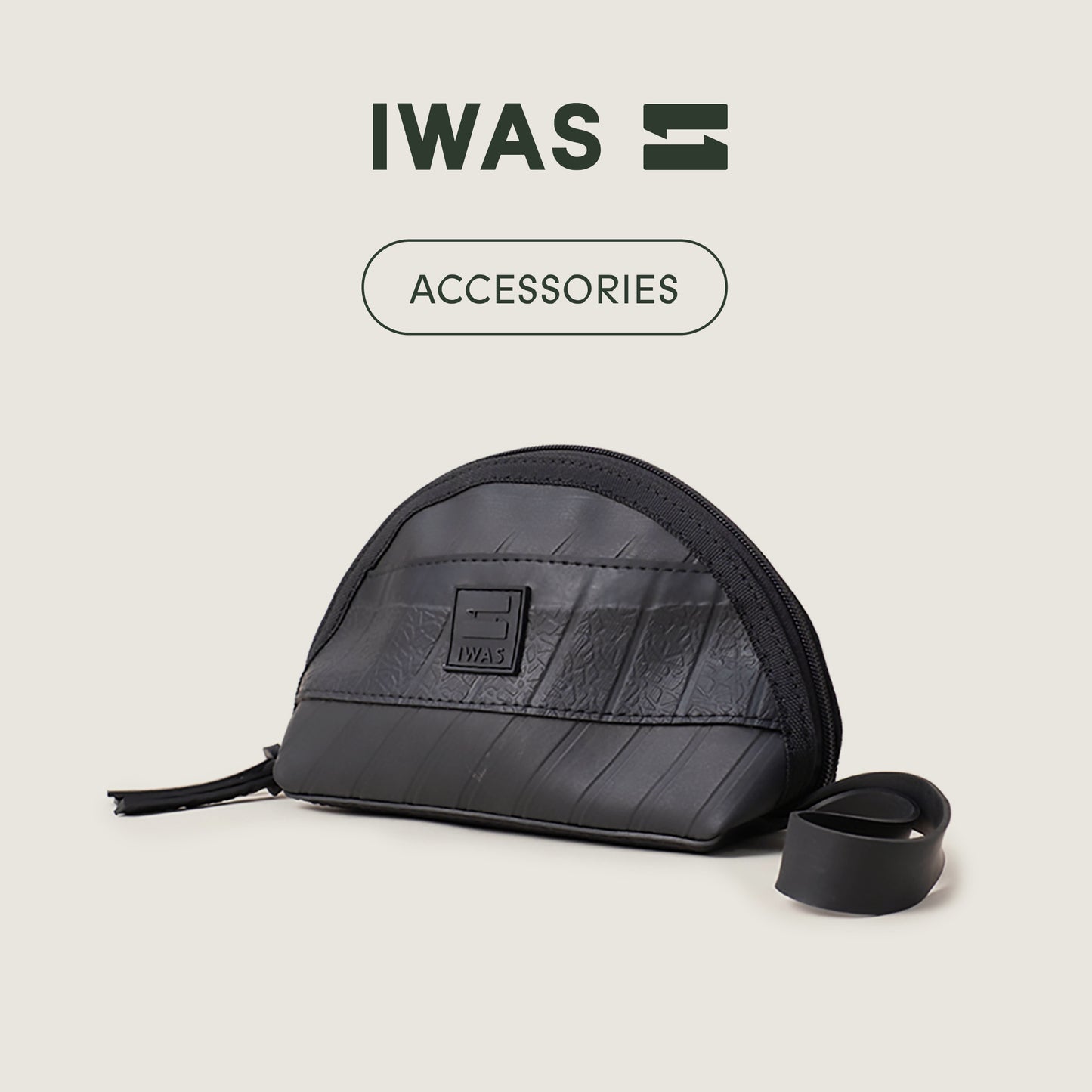 UPcycled "Rubber" Mulfticunctional Pouch - Handmade - Sustainable & Eco-Friendly Accessory