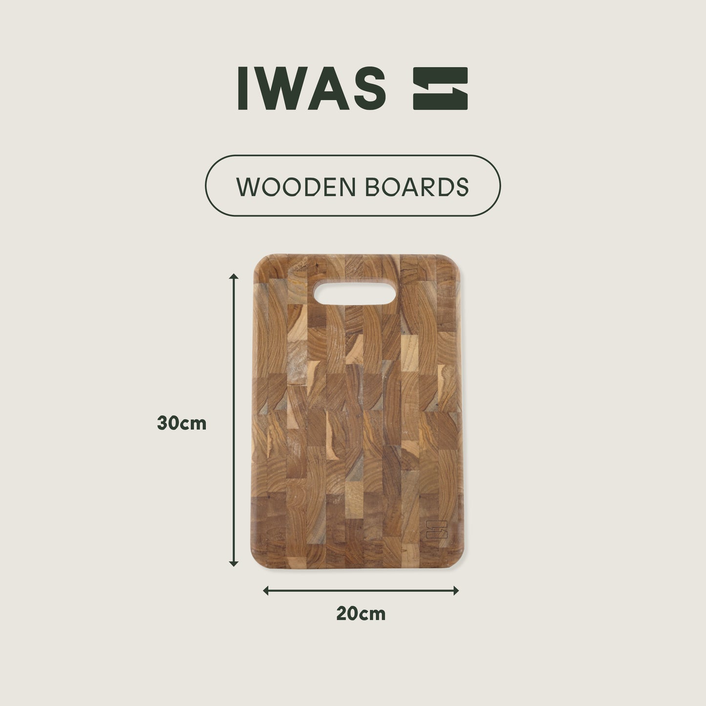 UPcycled "Small" Wooden Board - Sustainable and Eco-Friendly Kitchenware