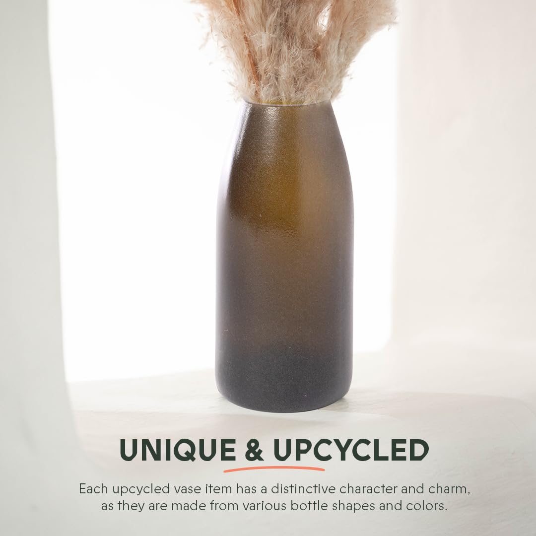 Olive Vase Made from Champagne Bottles