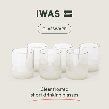 Verres à boire transparents (lot de 6) | 250 ML | 8,45 onces