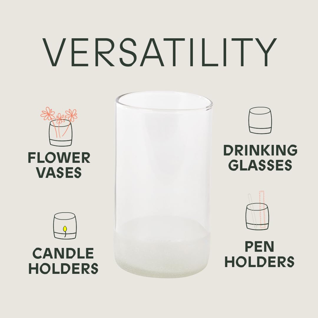 Hoge, heldere (set van 6) drinkglazen | 350 ml | 12 ons