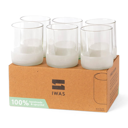 Verres à boire transparents (lot de 6) | 250 ML | 8,45 onces