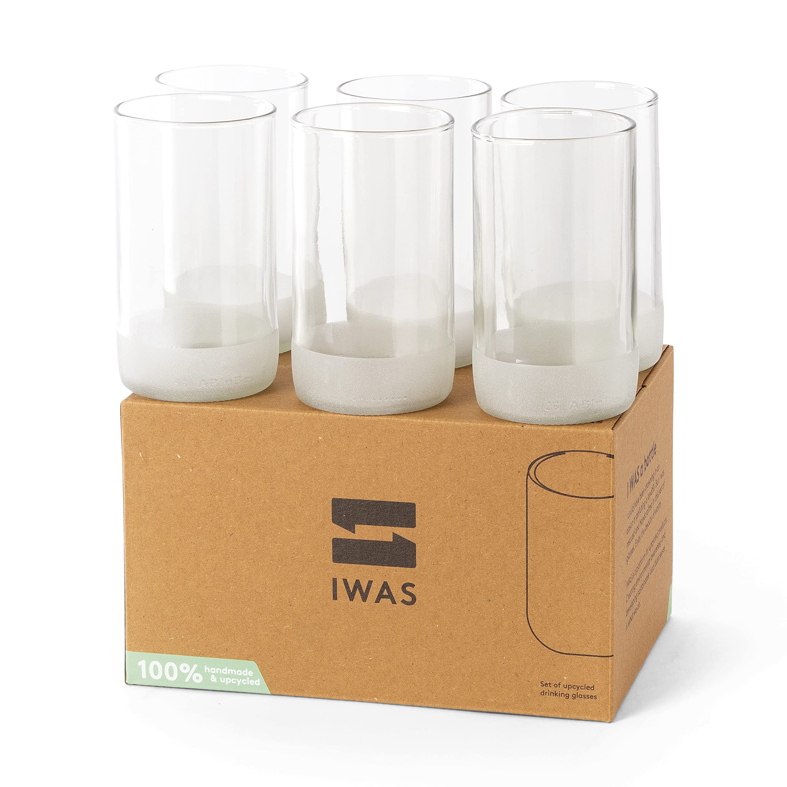 Hoge, heldere (set van 6) drinkglazen | 350 ml | 12 ons