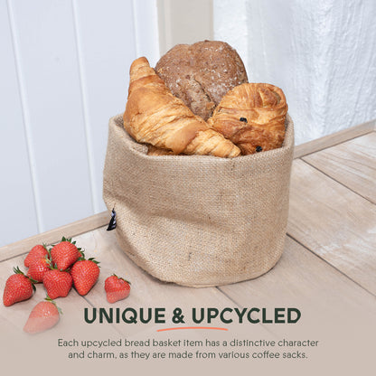 UPcycled Bread Basket - Handmade - Sustainable & Eco-Friendly Kitchen Storage