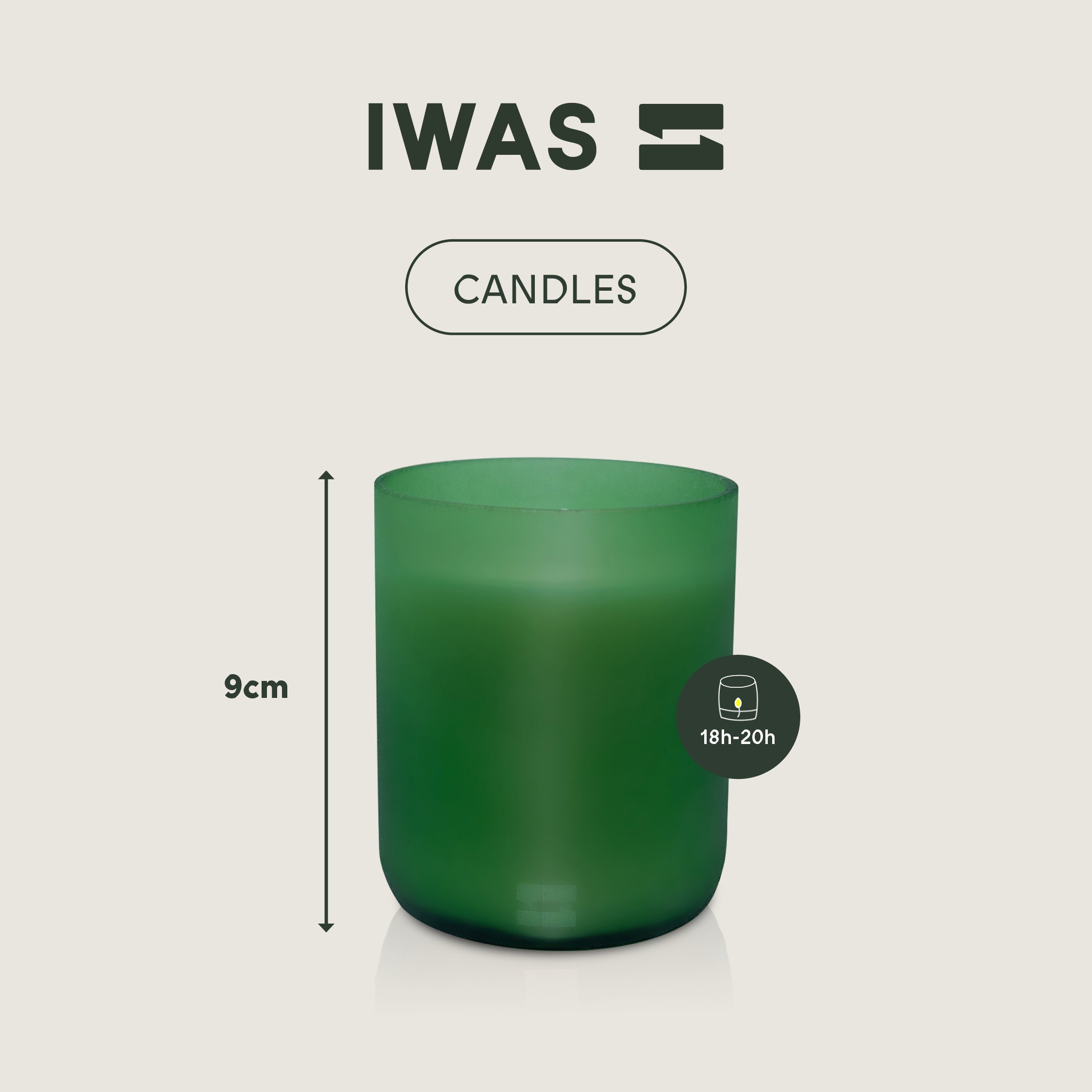 Bougie parfumée biologique « Jardin Anglais » - Récipient en verre 100% UPcyclé - Temps de combustion 18/20 heures