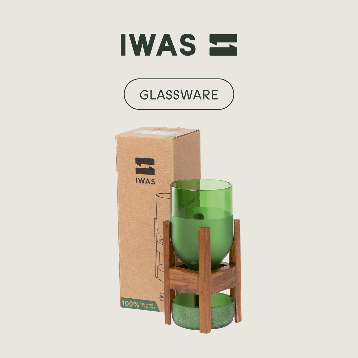 Planter Pilo Green | UPcycled | Sustainable Glass – IWAS Products Global
