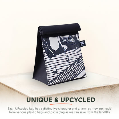 UPcycled "Billboard" Lunch Bag - Handmade - Sustainable & Eco-Friendly Accessory