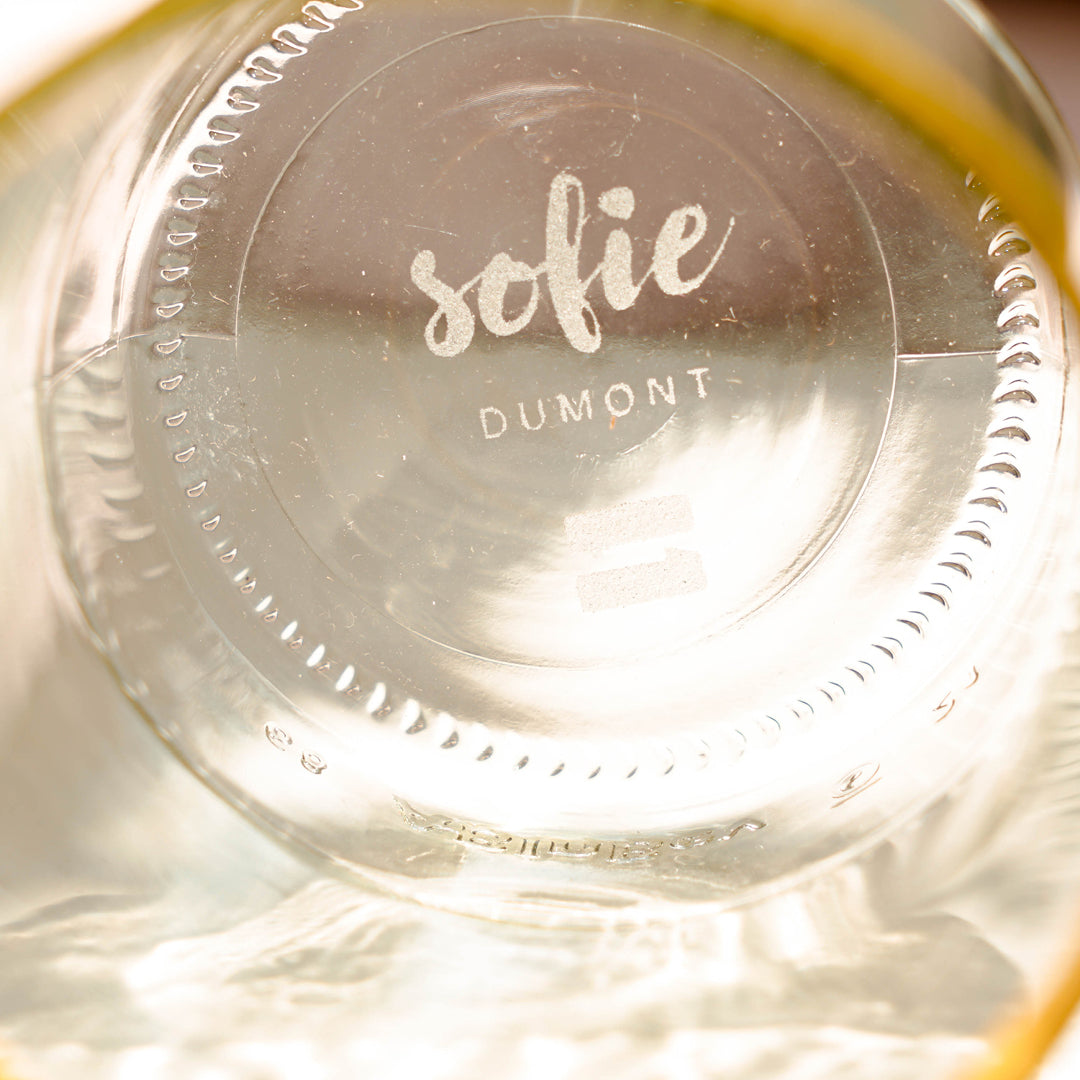 UPcycled Short "Sofie Dumont" Drinking Glasses - Set of 6 - 250 ML - Sustainable Water Glasses