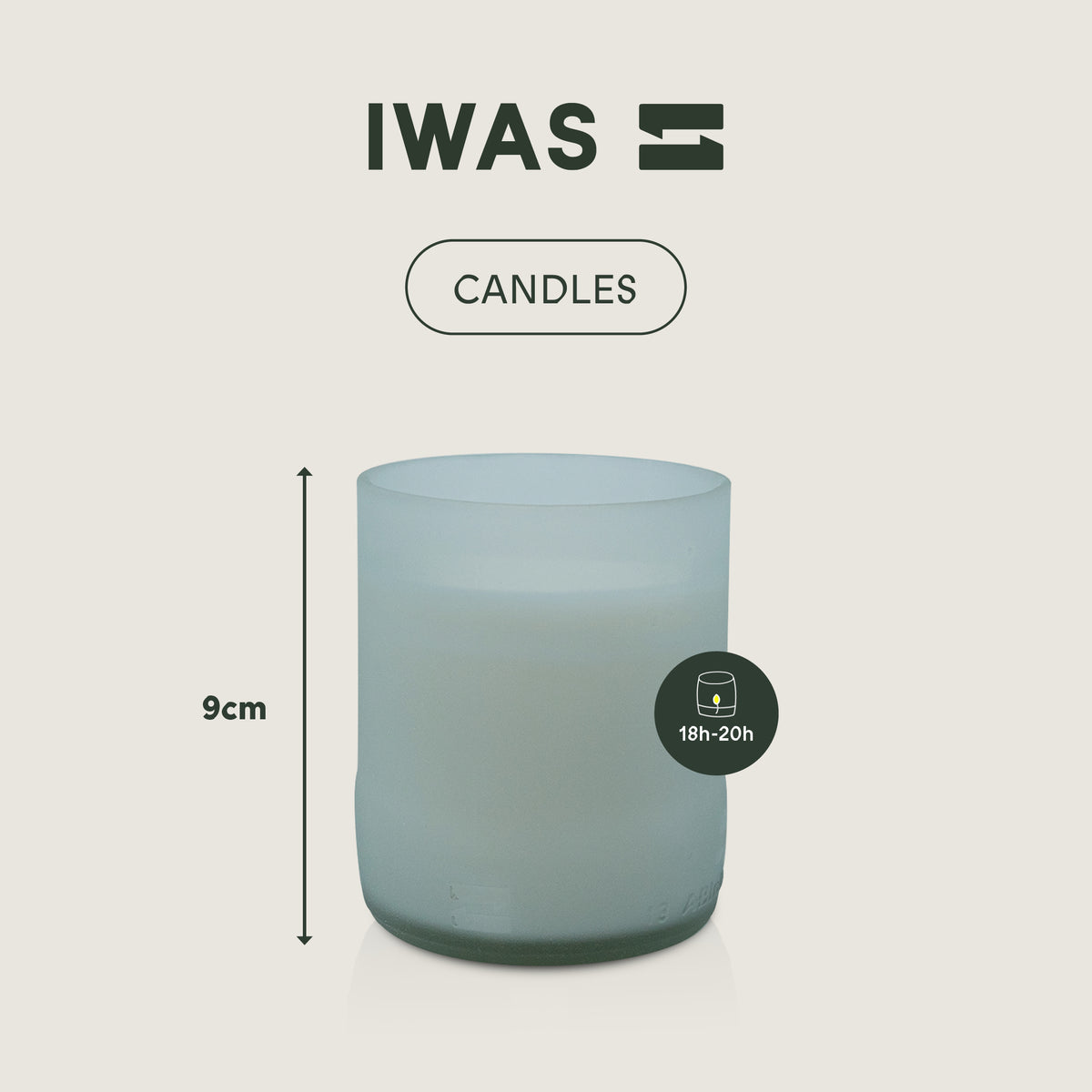 Bougie parfumée biologique « Wild Flower Meadow » - Récipient en verre 100 % recyclé - Temps de combustion 18/20 heures