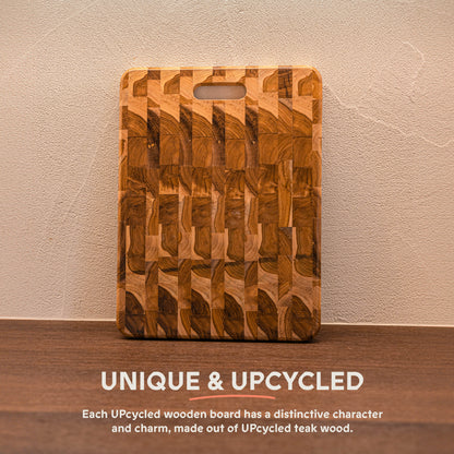 UPcycled "Large" Wooden Board - Sustainable and Eco-Friendly Kitchenware