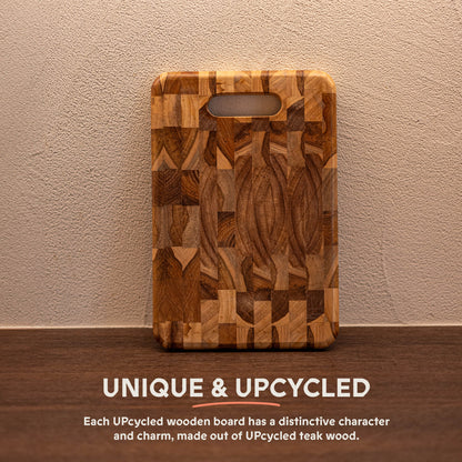 UPcycled "Kleine" Houten Plank - Duurzaam & Milieuvriendelijk Keukengerief