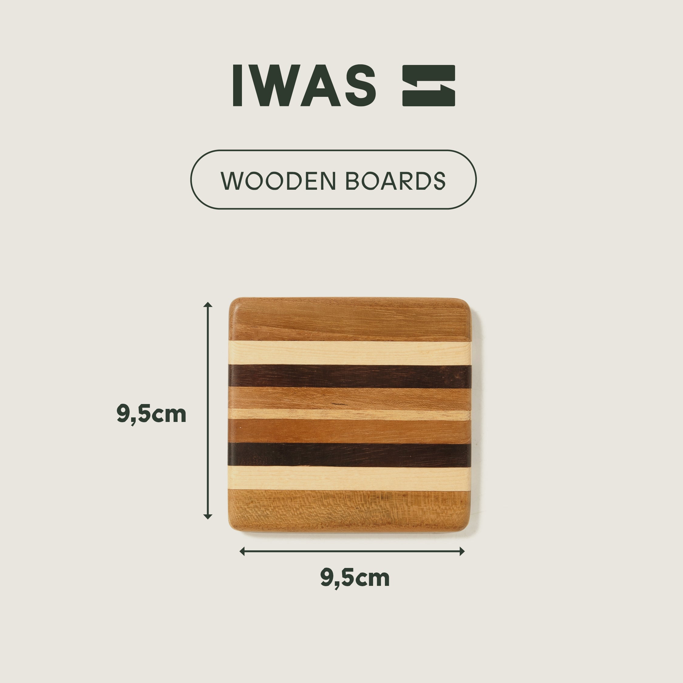 UPcycled Wooden Coasters - Set of 2 - Sustainable and Eco-Friendly Kitchenware