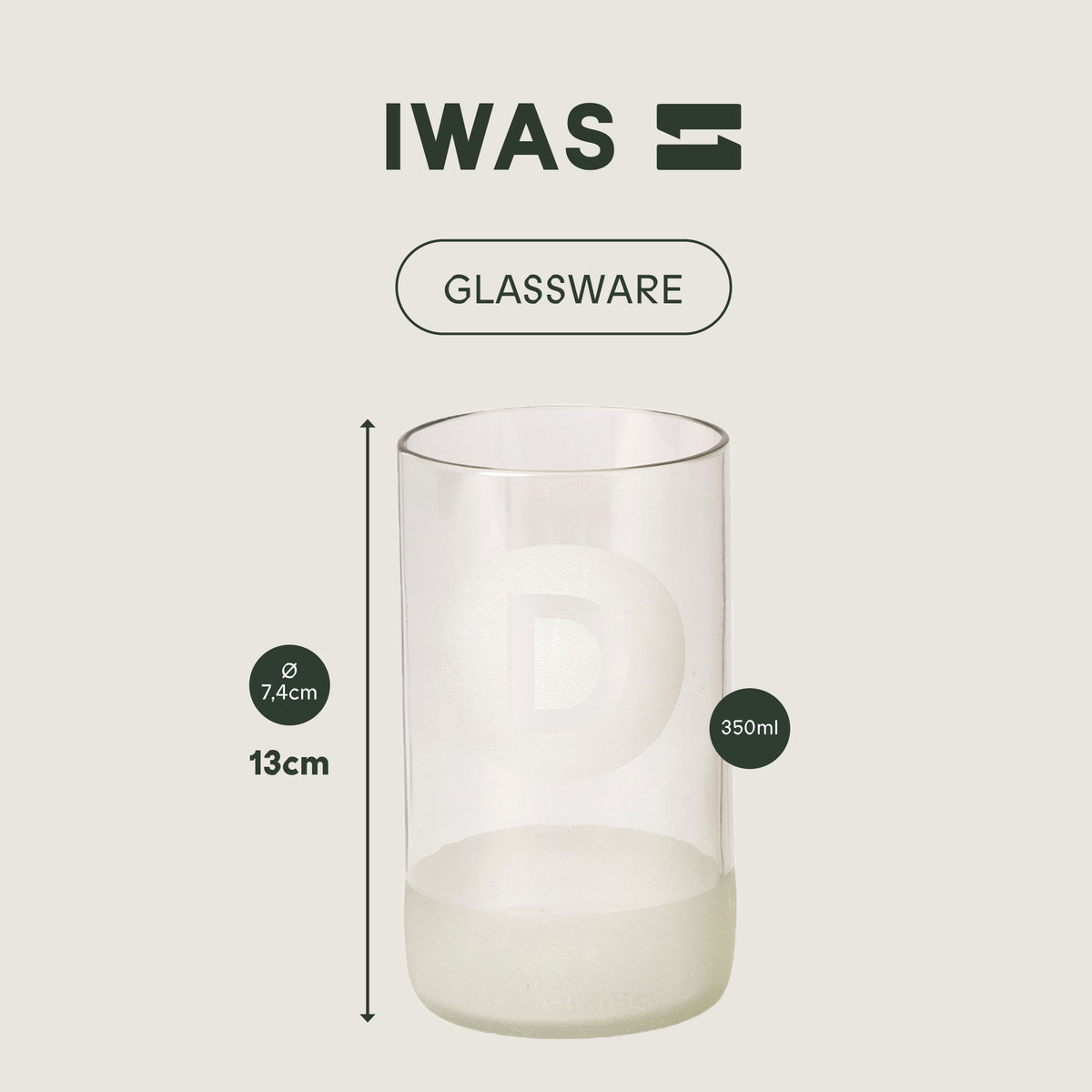 Tall Drinks Frosted Drinking Glasses — Set of 6