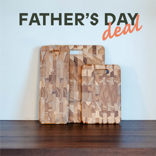 Father's Day Deal - Set of 3 wooden boards - Limited edition!